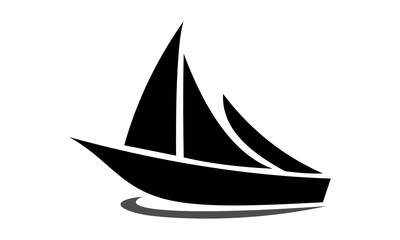 black ship silhouette logo