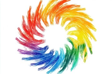 Colorful Interlocking Hands Symbolizing Unity and Collaboration in Diverse Business Environments, Perfect for B2B Marketing and Partnerships