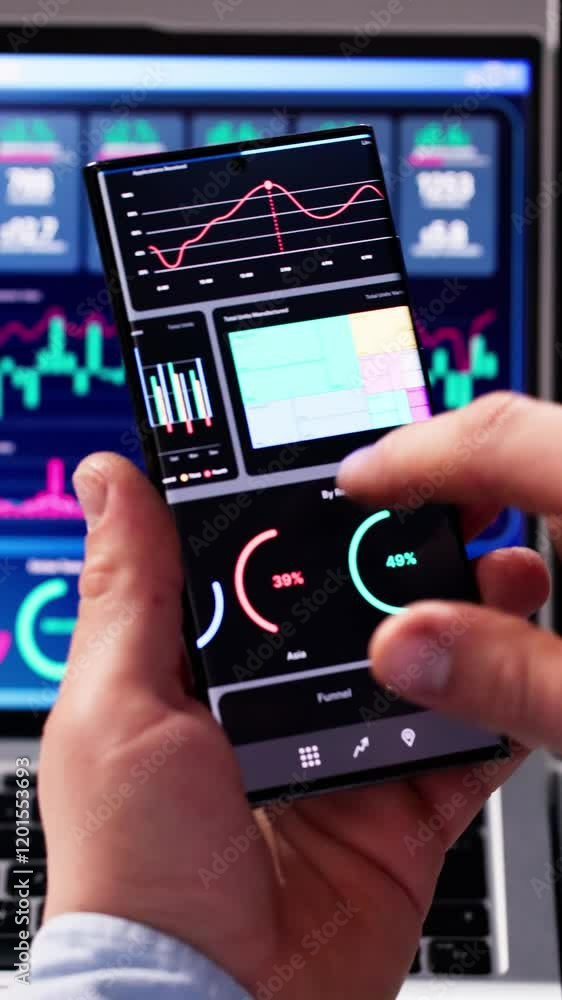 Aufkleber business data analytics dashboard