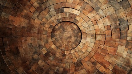 Fototapeta premium Intricate Wood Tile Pattern Design
