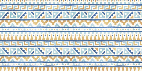 Hand drawn  abstract seamless pattern, ethnic background, aztec style - great for textiles, banners, wallpapers, wrapping - vector design