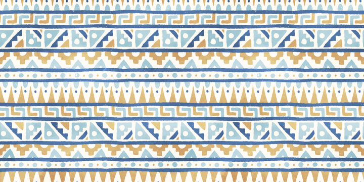 Hand drawn  abstract seamless pattern, ethnic background, aztec style - great for textiles, banners, wallpapers, wrapping - vector design