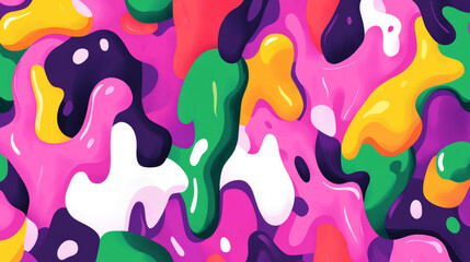 Colorful abstract background with fluid shapes