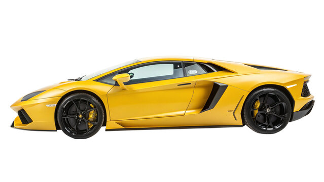 Lamborghini isolated.
