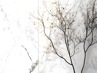 White marble texture with natural veining patterns. High-quality surface background for design and print.