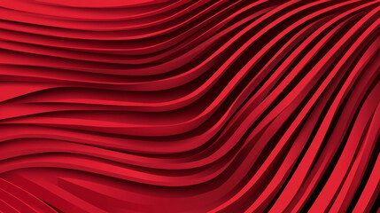 Abstract red wavy pattern with flowing lines