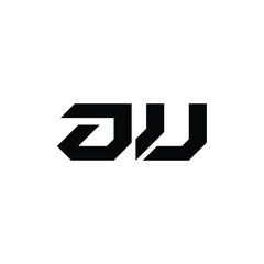 JU monogram logo design letter text name symbol monochrome logotype alphabet character simple logo