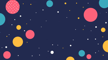 Fototapeta premium Colorful abstract background with circles and dots