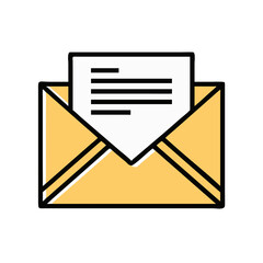 A simple envelope to represent messaging or email communication.