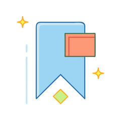 bookmark icon, bookmark vector illustration-simple illustration of bookmark, perfect for bookmark logos and themed design 