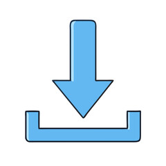 download arrow icon, download arrow vector illustration-simple illustration of download arrow, perfect for download arrow logos and themed design 