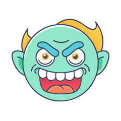 internet troll emoji icon, internet troll emoji vector illustration-simple illustration of internet troll emoji, perfect for internet troll emoji logos and themed design 