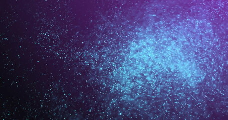 Obraz premium Image of glowing light spots moving over purple background