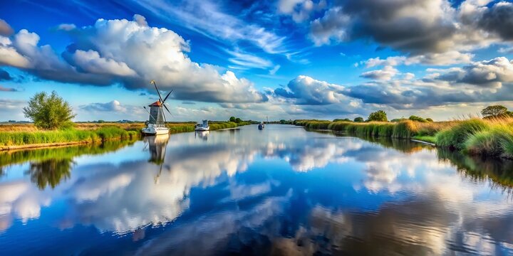 Surreal Norfolk Broads: Dreamlike River Thurne at Thurne Mouth