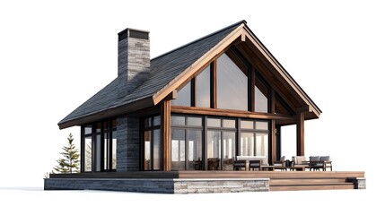 Stunning Modern Luxury Homes with Minimalist Designs In White Background