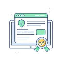 website security certificate icon