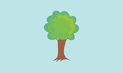 Tree vector design illustration