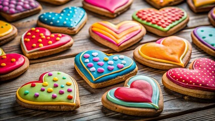 Sweet Heart-Shaped Cookies: Valentine's Day Baking Photography