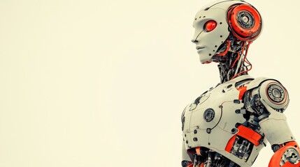 Ultra-Modern Humanoid AI Robot, Futuristic Design, Artificial Intelligence, Tech Innovation, Cutting-Edge Technology