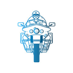 Cop icon design template