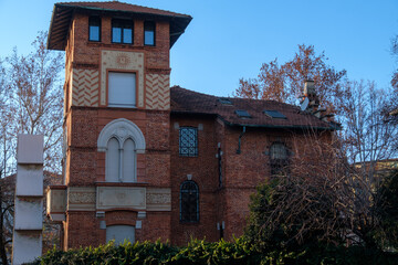 Historic house along via Berengario in Milan, near Citylife