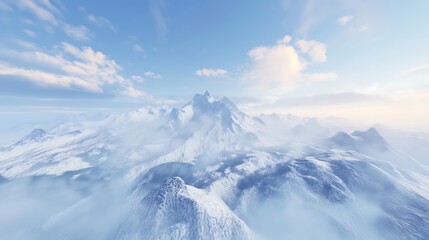 Fototapeta premium snow covered mountains