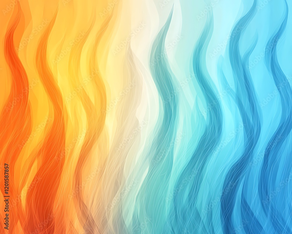 Poster abstract flame texture with vibrant and dynamic colors