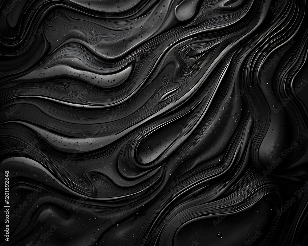 Poster abstract liquid texture highlighting smooth flowing forms
