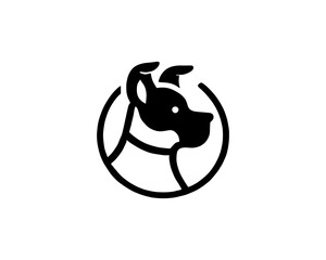 Fototapeta premium Dog Logo Design Icon Symbol Vector Template