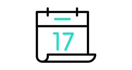 Calender date number off 17