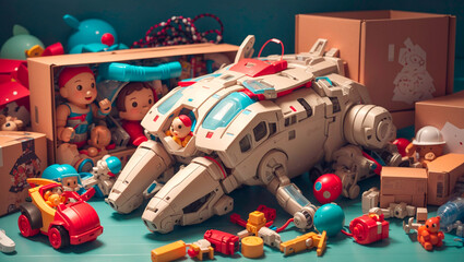 santa claus with gifts