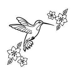 Delicate Hummingbird Line Art
An elegant hummingbird in flight, drawn with a single line, surrounded by abstract floral elements
Adobe Illustrator Artwork