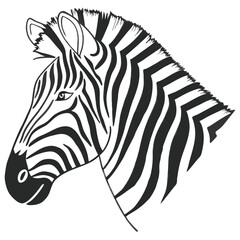 Stylish Zebra Stripes
A zebra’s head and neck drawn in continuous lines, emphasizing its iconic stripes
Adobe Illustrator Artwork