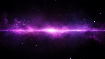 Obraz premium Vibrant Purple Nebula Galaxy Cosmic Dust Starscape
