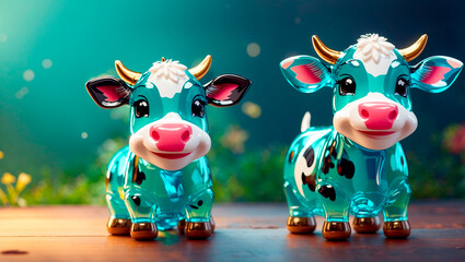 Fototapeta premium cartoon cow