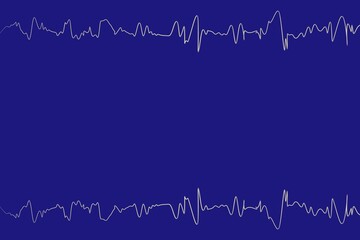Granatowe tło z wykresem EKG, medyczne