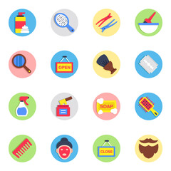 Set of Fashion Flat Icons