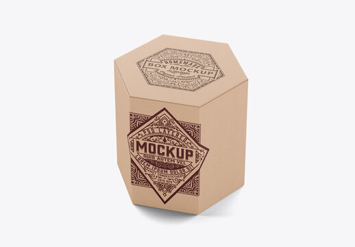 Hexagonal Box Mockup