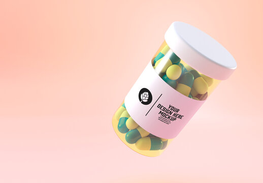 Pills Jar Concept Mockup
