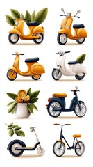 Eco-Friendly Electric Scooters and Bicycles Design