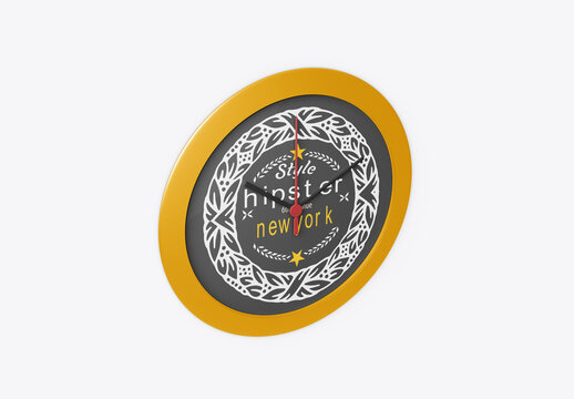 Wall Clock Mockup
