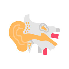 Ear Flat Icons, Vector illustration