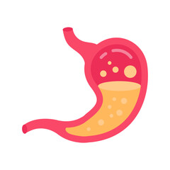 Stomach Flat Icons, Vector illustration