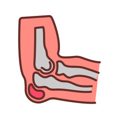 Elbow Joints Filled Icons , Vector illustration