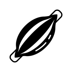 Muscle Glyph Icon, Vector illustration