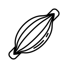Muscle Outline Icon, Vector illustration