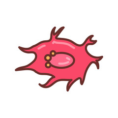 Bone Cell Filled Icons , Vector illustration