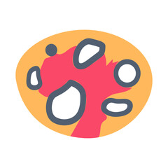 Ovarian Follicles Flat Icons, Vector illustration