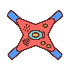 Connective Tissue Filled Icons , Vector illustration