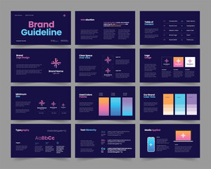 brand guideline presentation, powerpoint brand guideline, brand guidelines design